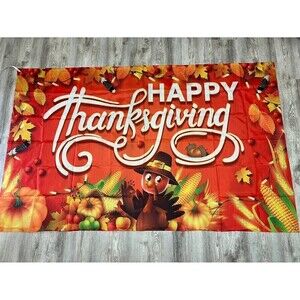 New Happy Thanksgiving Fabric Sign, Background, Decor